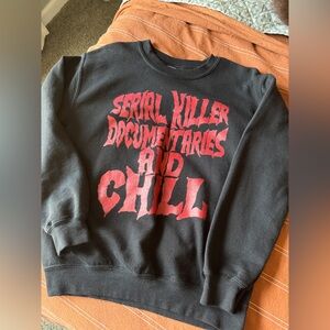 Black Graphic Sweater